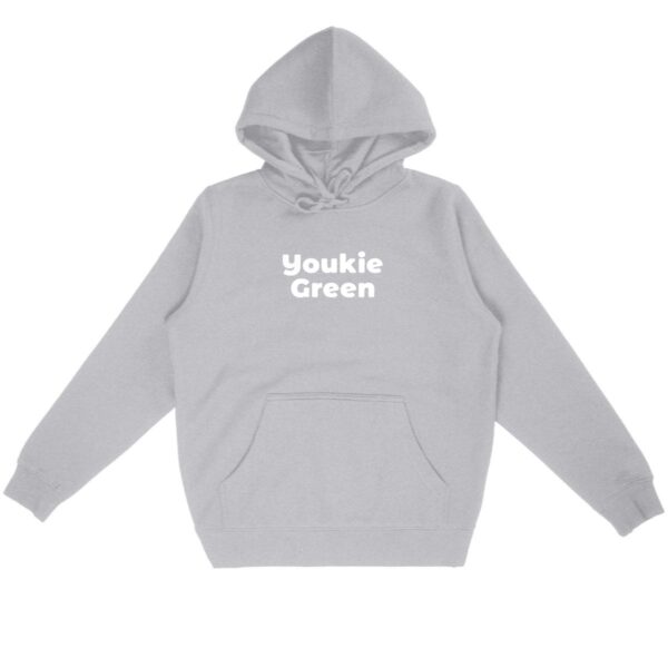 Sweat à capuche - Youkie Green blanc