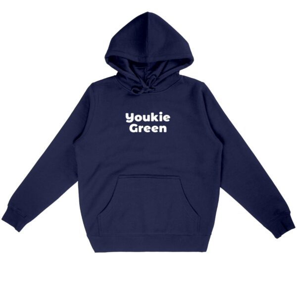 Sweat à capuche - Youkie Green blanc