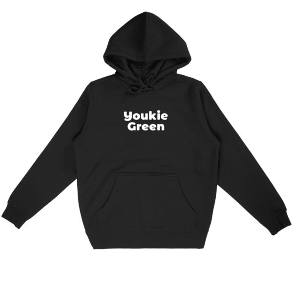 Sweat à capuche - Youkie Green blanc