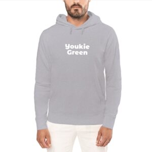 Sweat à capuche - Youkie Green blanc